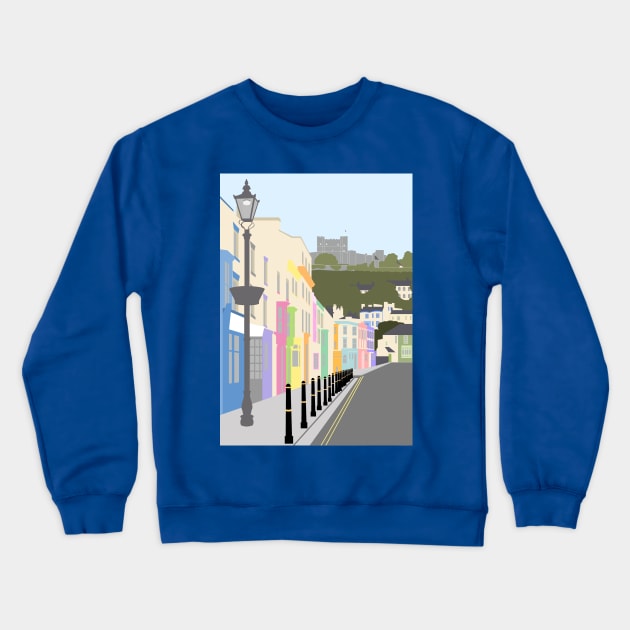 Dover, Kent, Street View, Castle Street Crewneck Sweatshirt by OneThreeSix